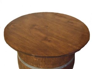 Table haute - tonneau métal bois