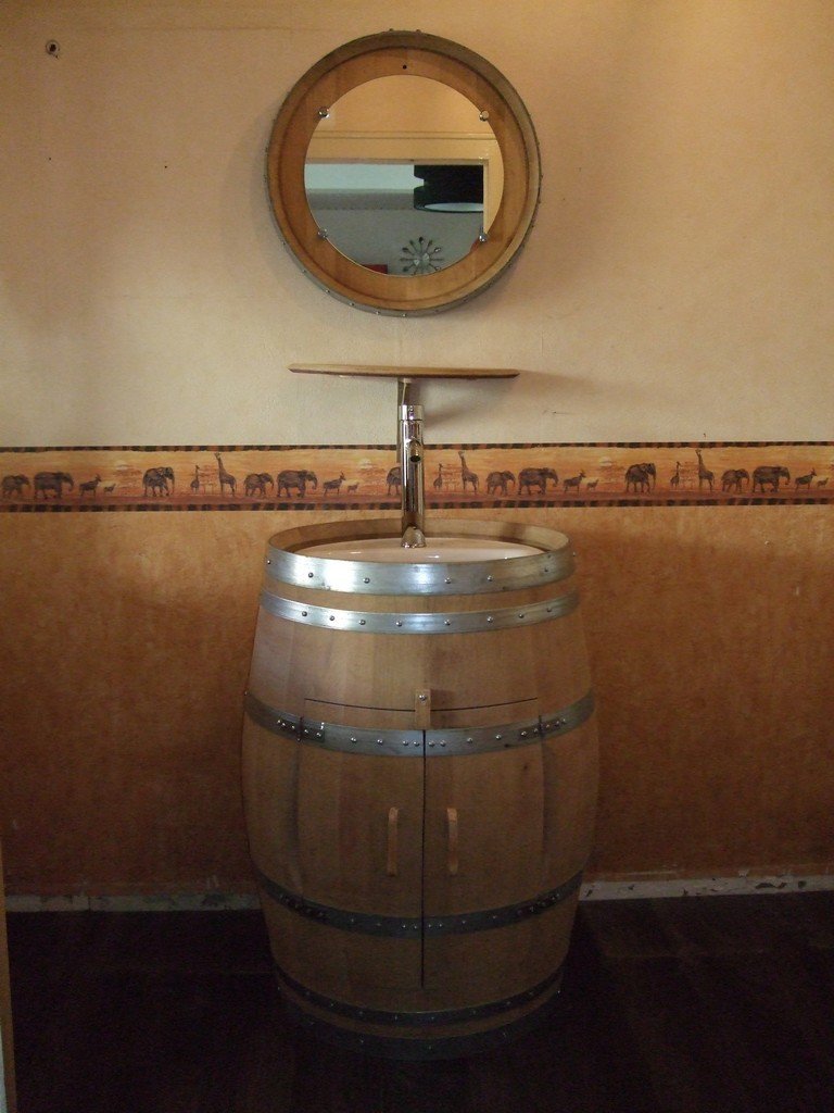 tonneau Meuble Vasque Barrique – Image 9