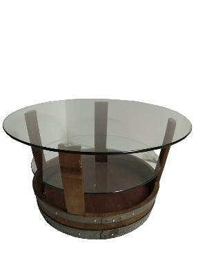 Table Basse Double Plateaux Verre