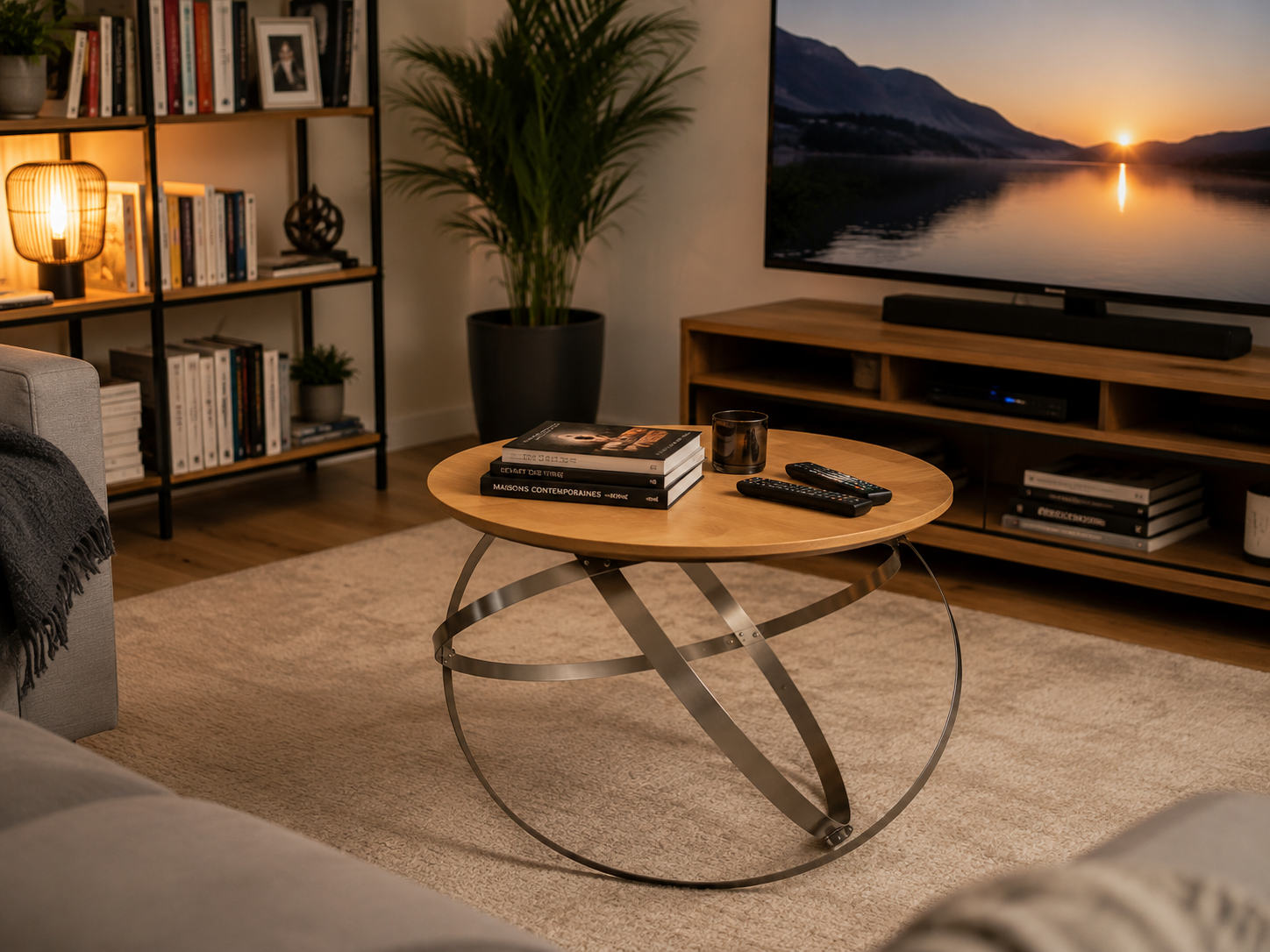 table basse fond de tonneau