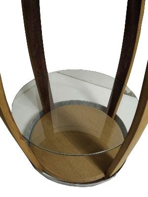 Table Haute Mange Debout Plateaux en Verre – Image 3