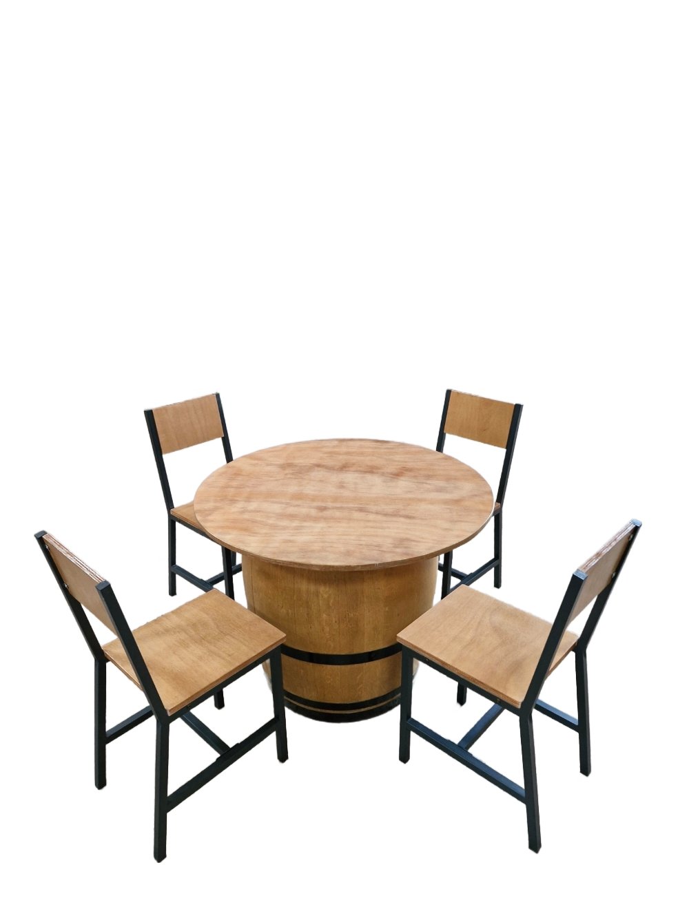 Table Repas Barrique | Tonneau + 4 Chaises