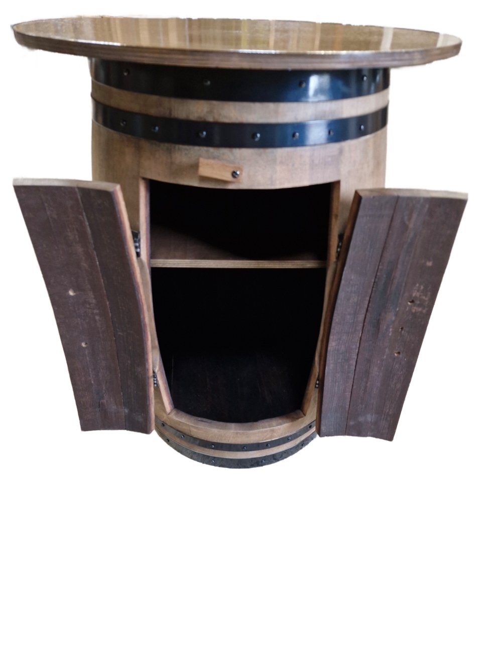 Bar Barrique Table chêne Rustique – Image 2