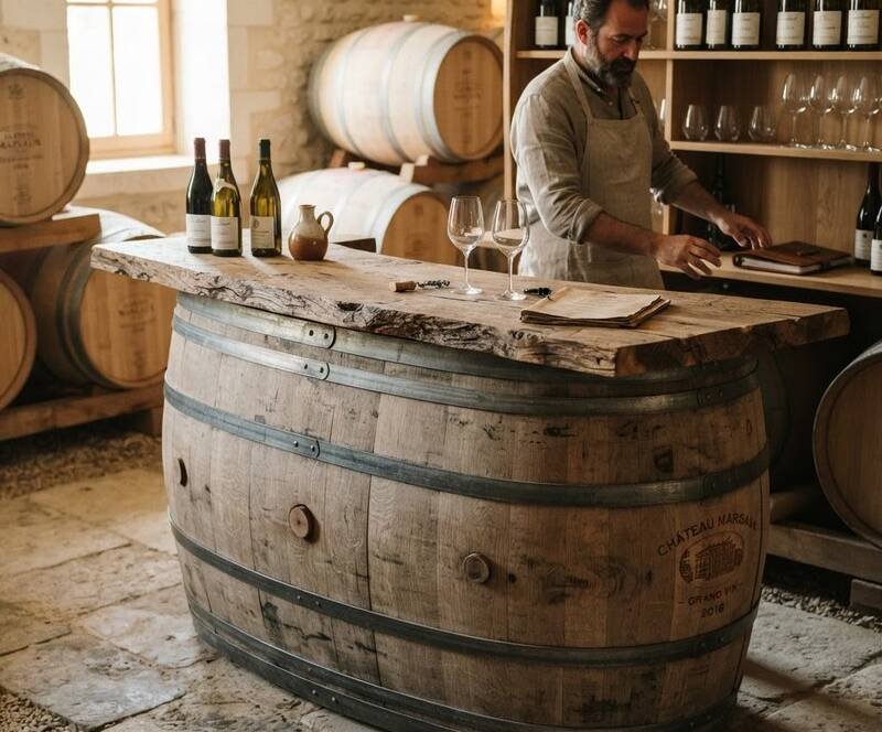 Bar barrique brut naturel — chêne vinifié sans finition