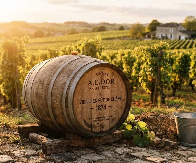 Meuble en barrique à Cognac — chêne vinifié